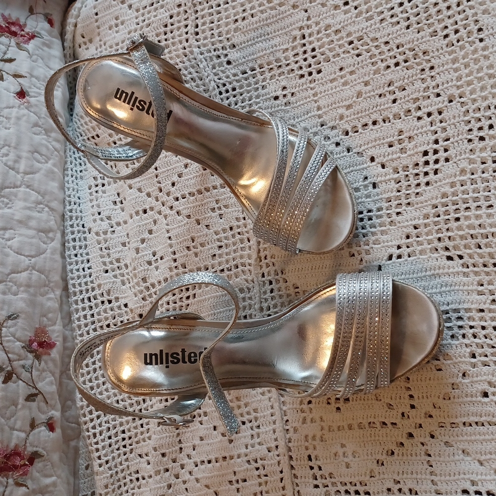 Silver Sparkle High Heels
